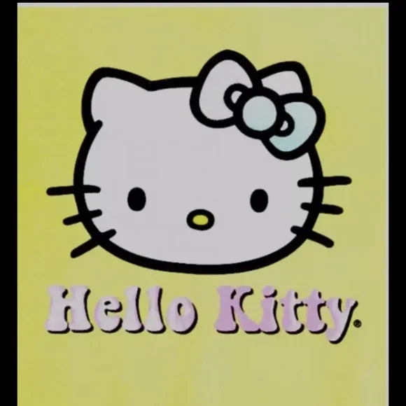 Hello Kitty Girls Lemon Yellow Soft Dress Size Medium (7-8) NWT - Picture 4 of 9